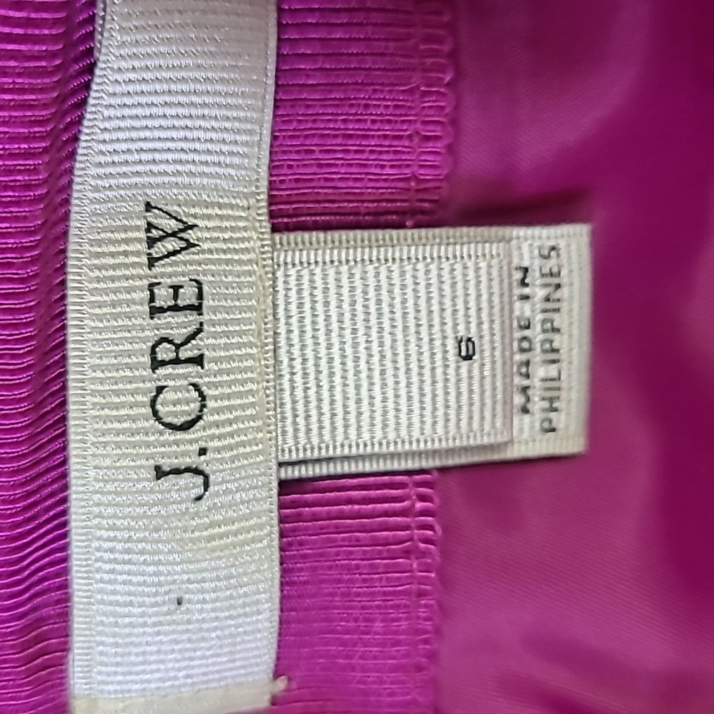 J. Crew Bright Pink Mini Skirt - Tailored A-Line Wool Size 6 - Picture 3 of 6
